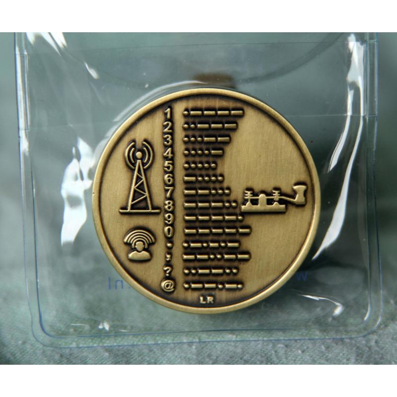 Morse code coin