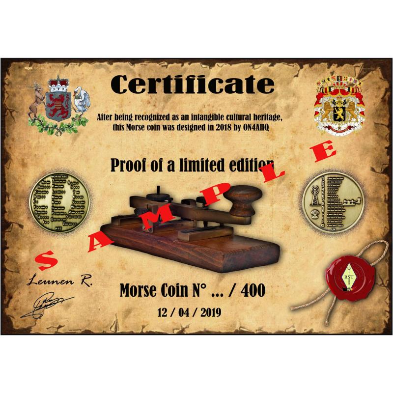 Morse code coin