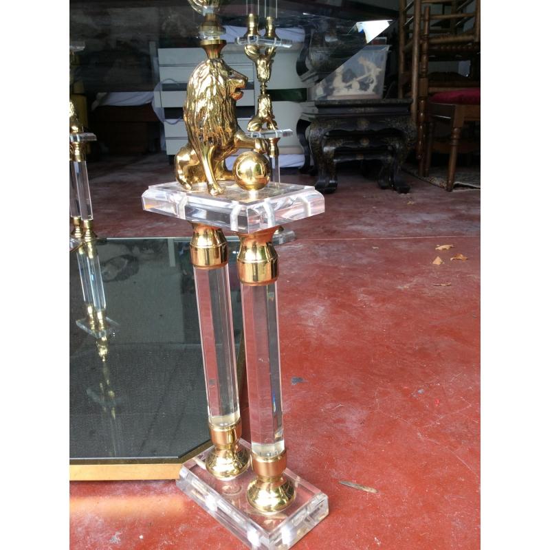 Salontafel met geslepen glas