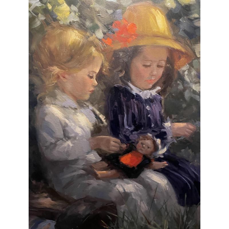 LOUIS VAN DER BEESEN olieverfschilderij 122x122