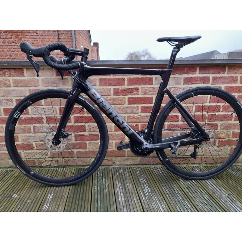 Bianchi Aria Aero 105 Disc, black/graphite full glossy (Framemaat 57cm)