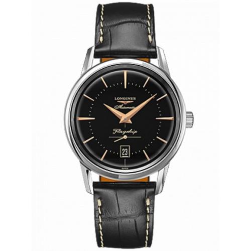 Longines Mens Flagship Heritage Automatic Watch L4.795.3.58.7