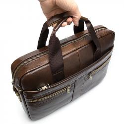 Partij Lederen Tassen 15"4  - Cognac x 20 en Zwart x 20