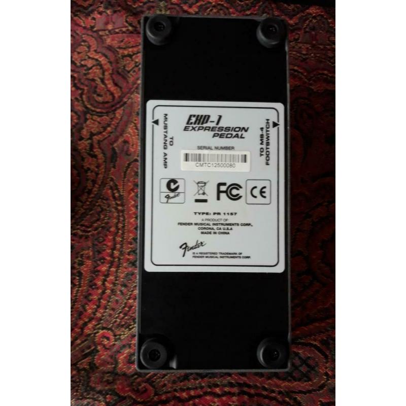 Fender EXP-1 pedaal volume , expressie en wah wah
