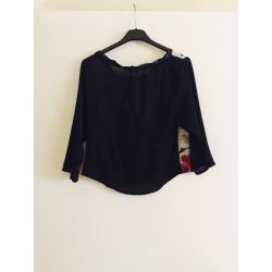 Zwart bloemen shirt