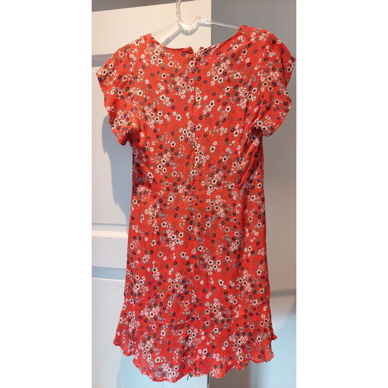 Rode zomerjurk met bloemen van SET