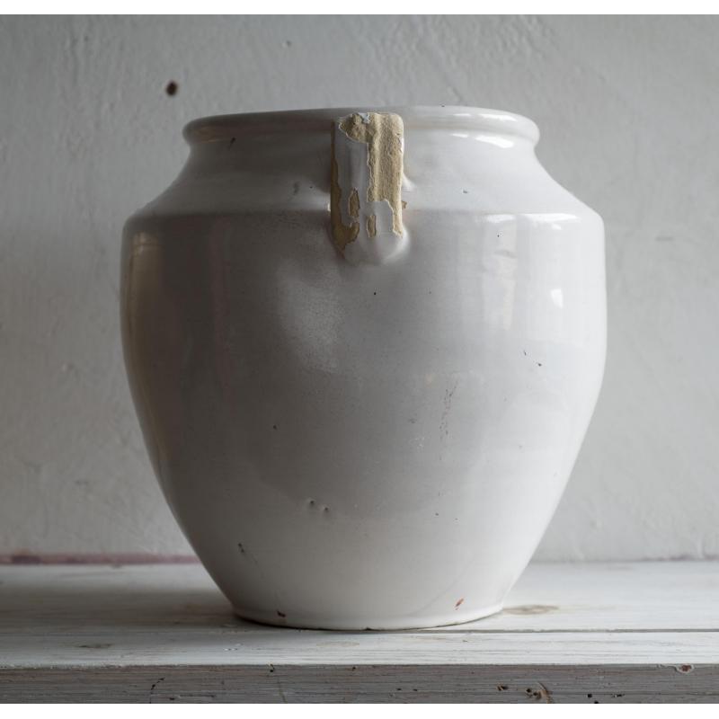 Witte Franse inmaak pot