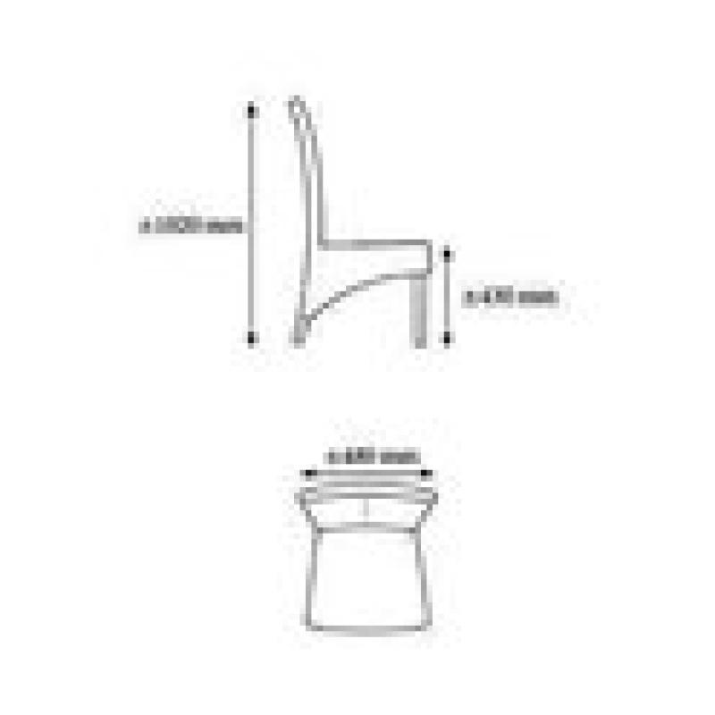 Set living stoelen Leder/Riet