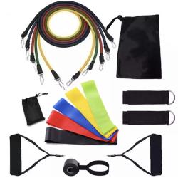 Fitness Elastics Train je hele lichaam 17 delige fitness elastieken weerstand banden set