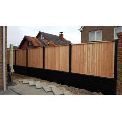 AANBIEDING! Hout/Beton schutting al vanaf €70,- p/m