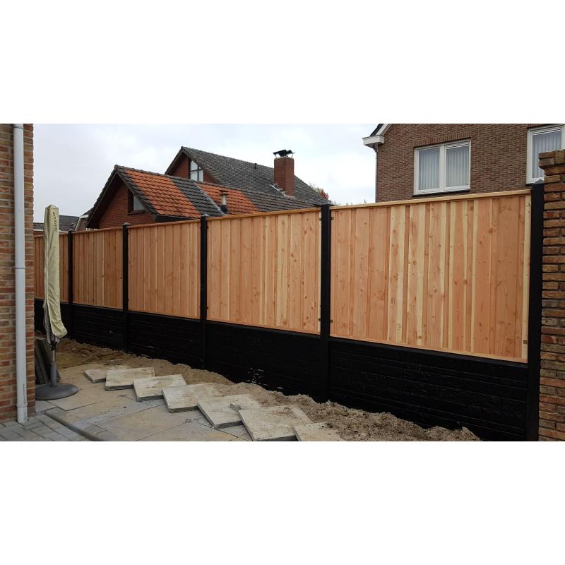 AANBIEDING! Hout/Beton schutting al vanaf €70,- p/m