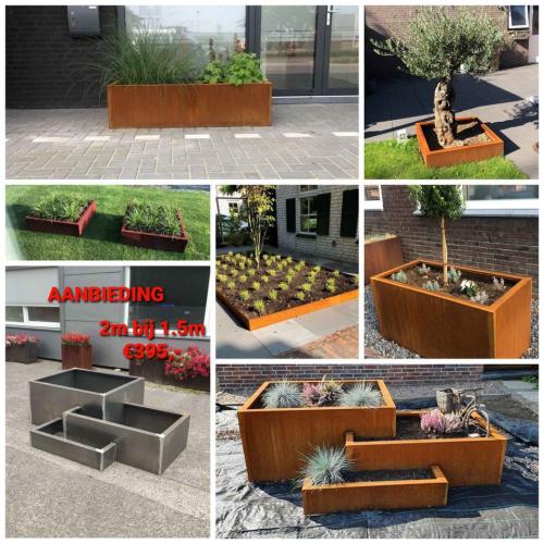 Cortenstaal bloembak / plantenbak