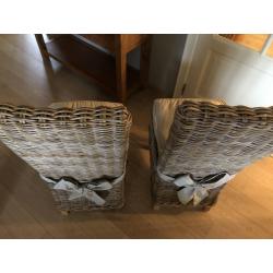 6 landelijke eetkamerstoelen