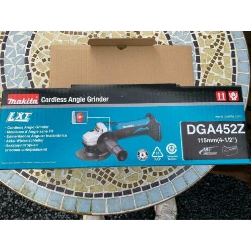 Makita 18v haakse slijper nieuw