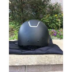 Harry's Horse Cap Royal Matt - Black & Silver - 55-57cm