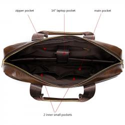 Partij Lederen Tassen 15"4  - Cognac x 20 en Zwart x 20