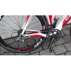 Carrera phibra 2 afgemonteerd met campagnola superrecord