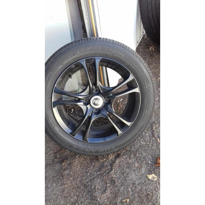 Sportvelgen winterbanden fiat 500s