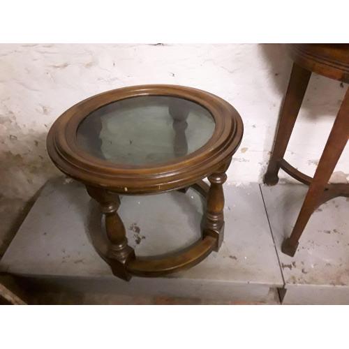 grote ronde decoratietafel hout