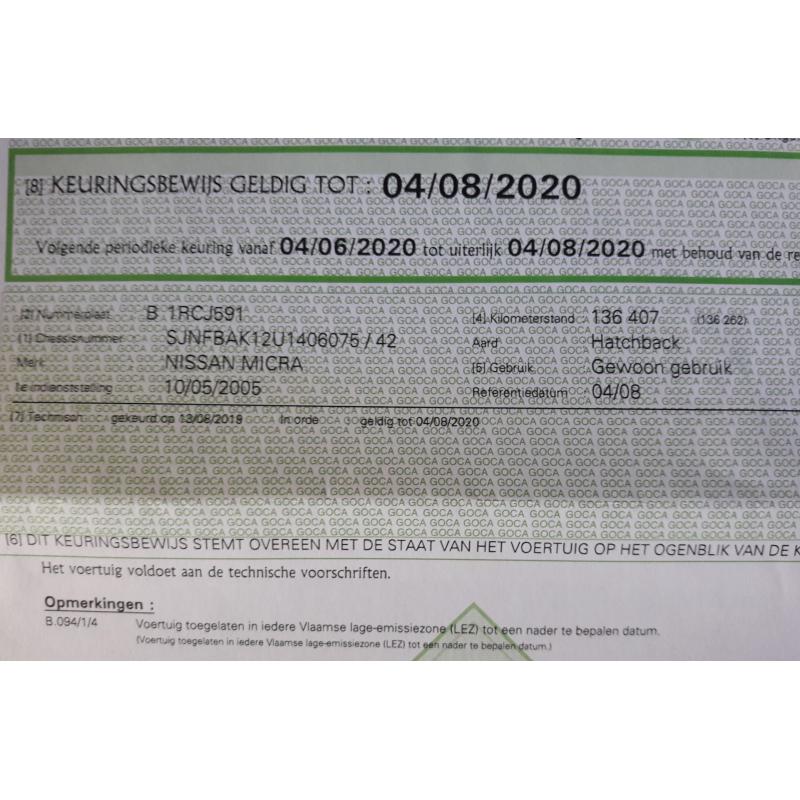 Nissan Micra hatchback 1.2 te koop