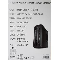 Medion game pc en scherm.