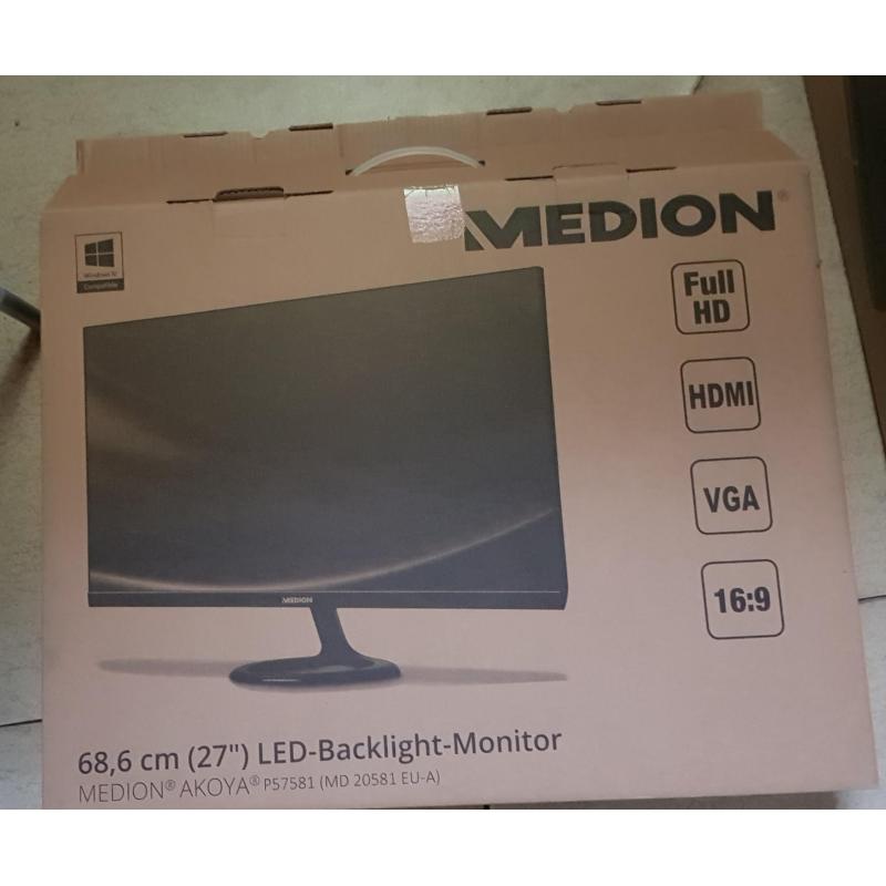 Medion game pc en scherm.