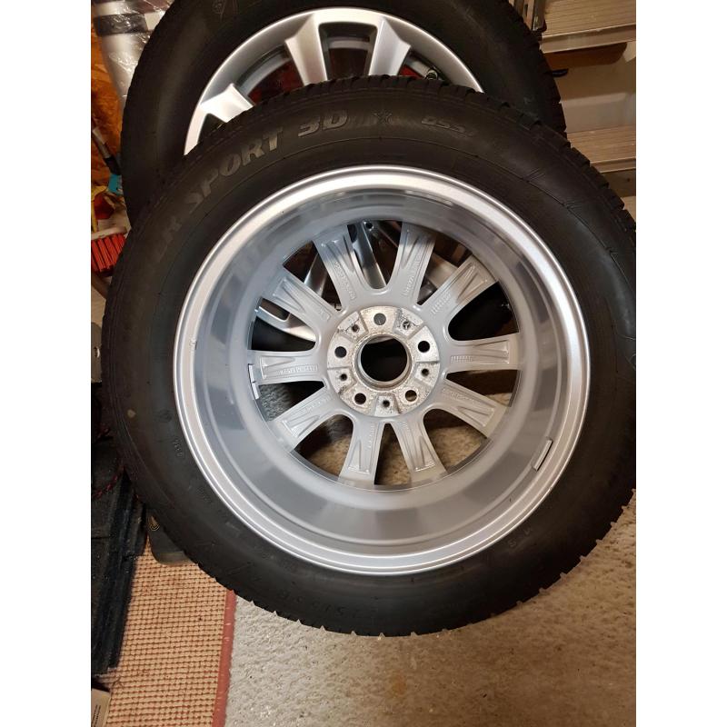 Originele BMW winter set velgen en banden.