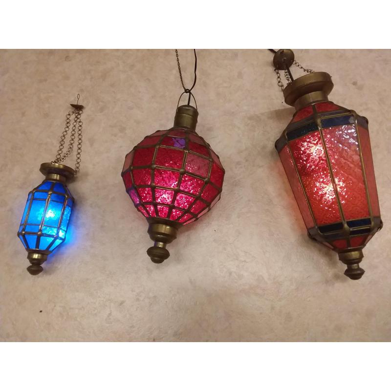 Set oosterse hanglampen