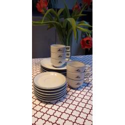 Mokka servies voor 6 personen