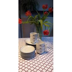 Mokka servies voor 6 personen