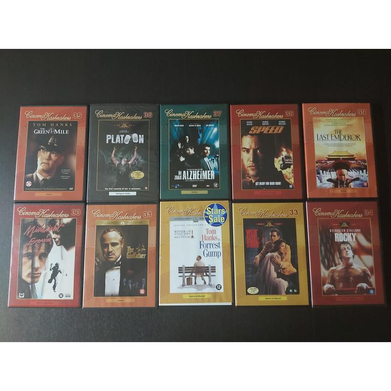 270 dvd's (80% nog in plastic)