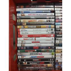270 dvd's (80% nog in plastic)