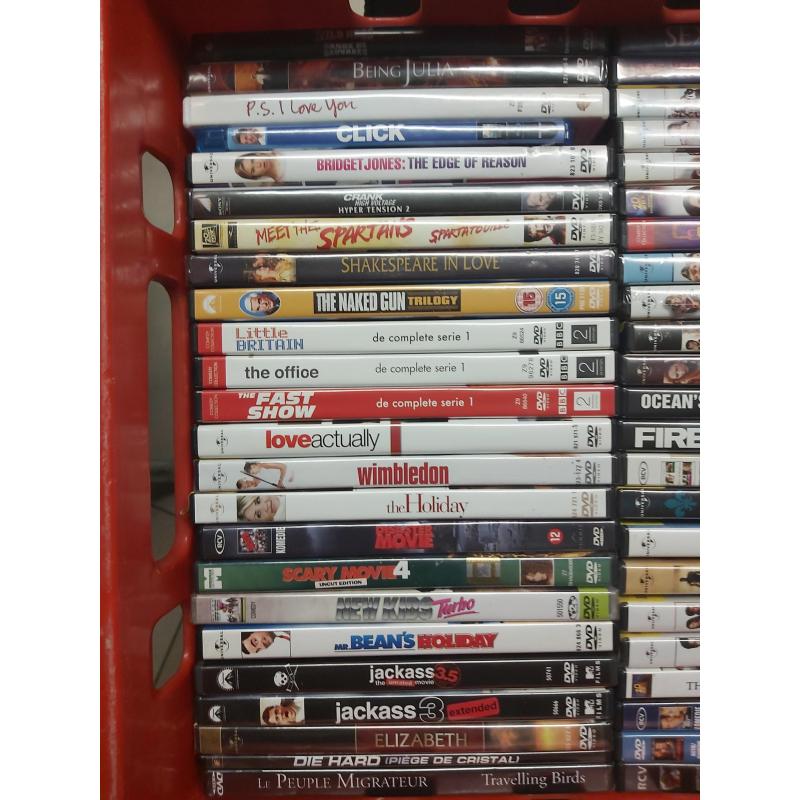 270 dvd's (80% nog in plastic)