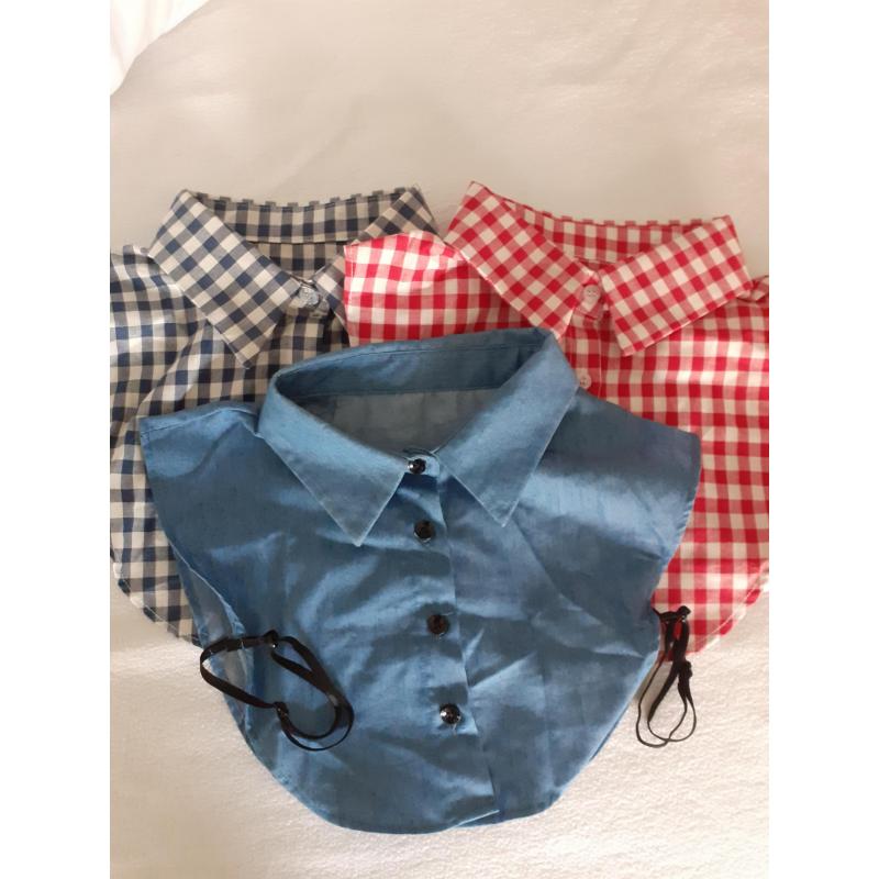 Set van 3 katoenen kraagjes