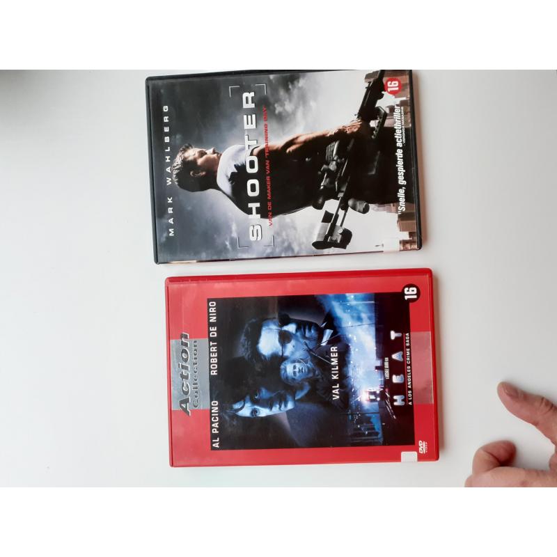 30 Actie dvd's te koop (apart verkrijgbaar)