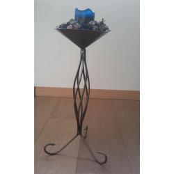 Set van tinnen decoratieve accessoires
