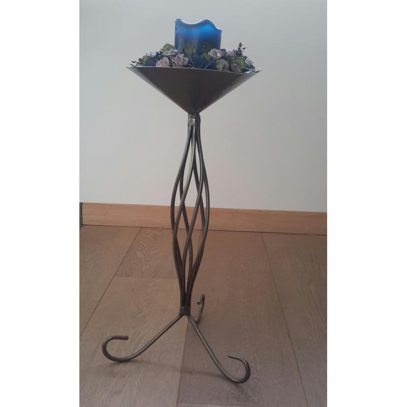 Set van tinnen decoratieve accessoires