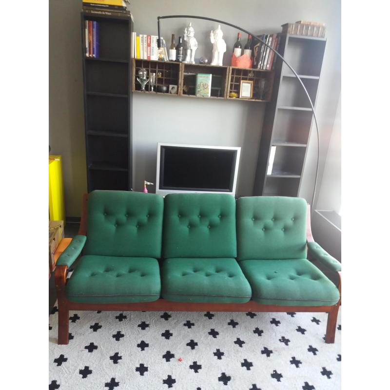 Vintage driezitsbank jaren '60