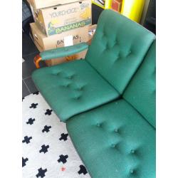 Vintage driezitsbank jaren '60