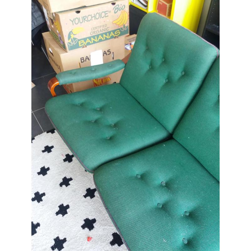 Vintage driezitsbank jaren '60
