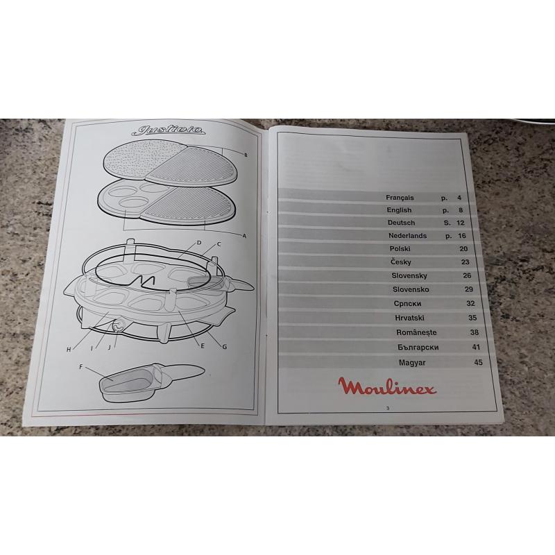 Raclette-Grill-Pancake van Moulinex