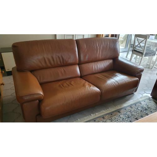 Prachtige lederen salon