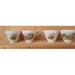 Vintage kop en schotels