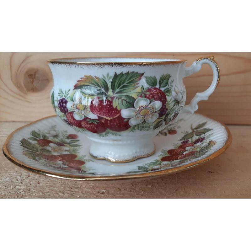 Vintage kop en schotels