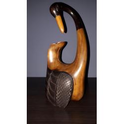 Handgemaakt houten eendjes