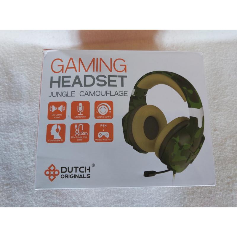 Gaming headset Jungle camouflagekleuren