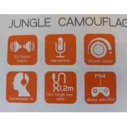 Gaming headset Jungle camouflagekleuren