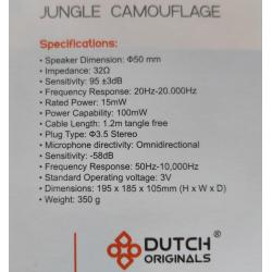Gaming headset Jungle camouflagekleuren