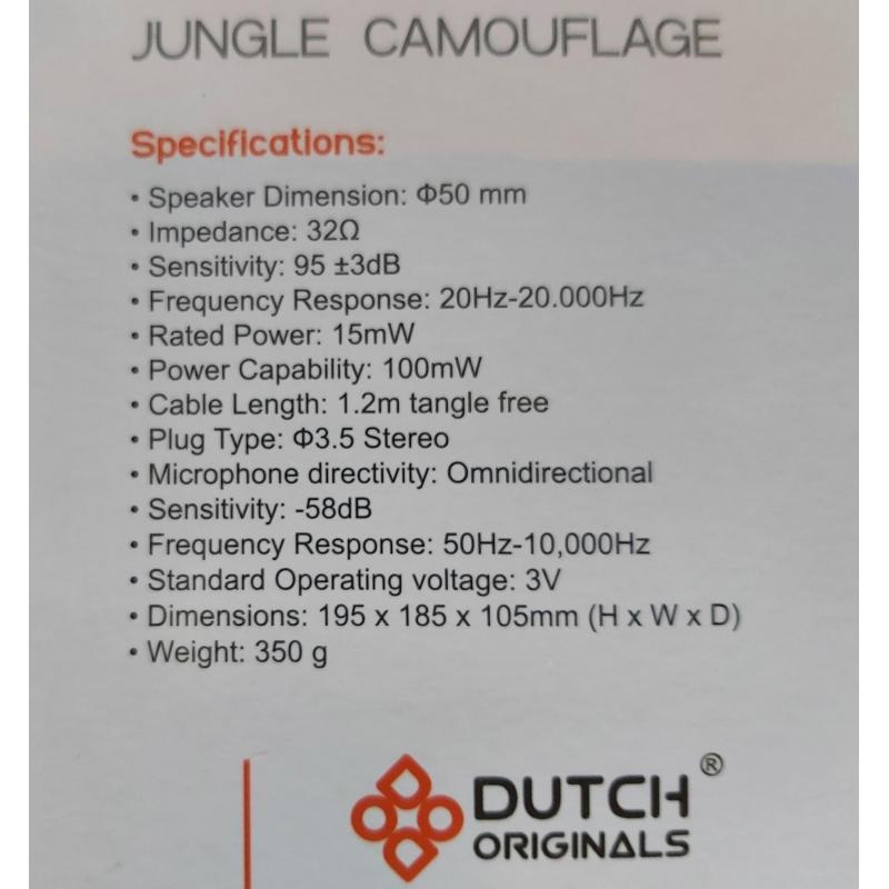 Gaming headset Jungle camouflagekleuren