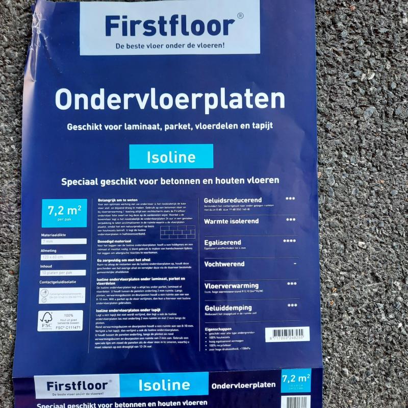 Ondervloer voor laminaat of parket